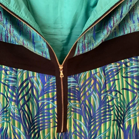 Phoebe Couture Blue and Green Midi Sundress - Picture 6 of 6